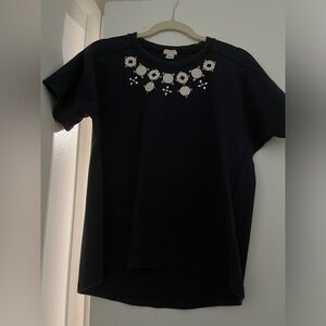 J crew embellished top
